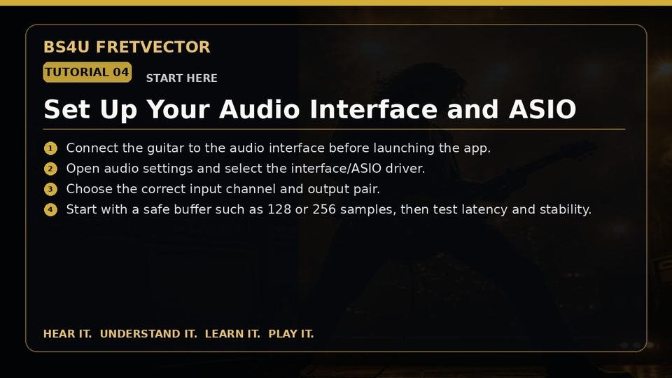 Set Up Your Audio Interface and ASIO