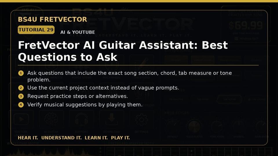 FretVector AI Guitar Assistant: Best Questions to Ask