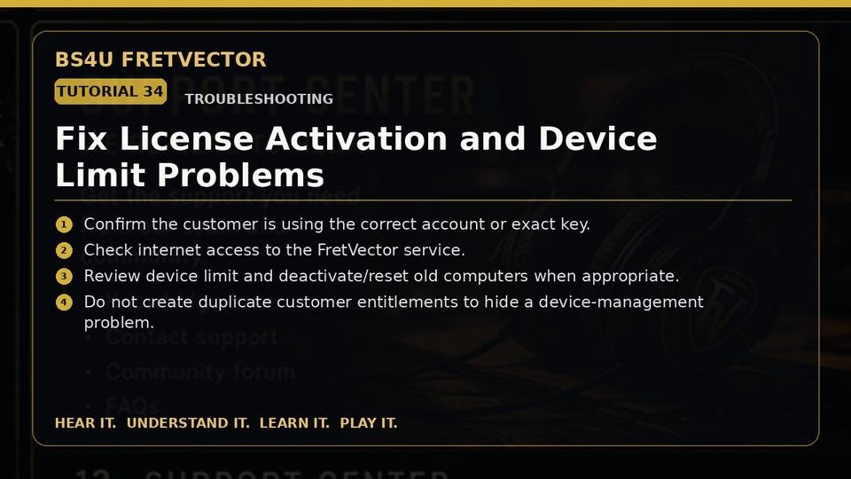 Fix License Activation and Device Limit Problems